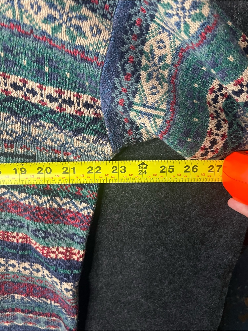 Tricots St. Raphael Vintage Sweater Multicolor 90% Cotton 10% Rayon XL - Picture 7 of 7